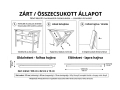 Összecsukható kerti munkaasztal